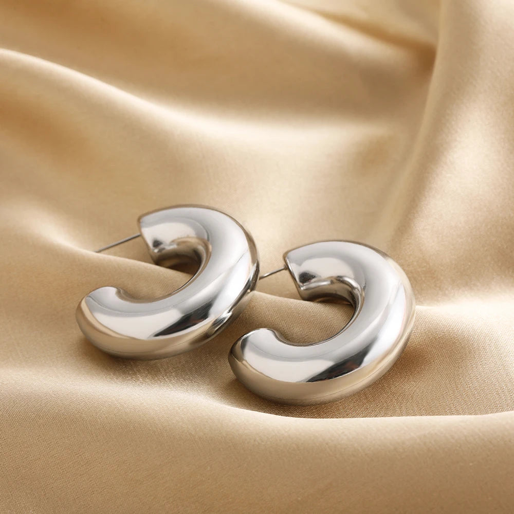 Cleo Hoop Earrings | Gold Plated, Chunky Design