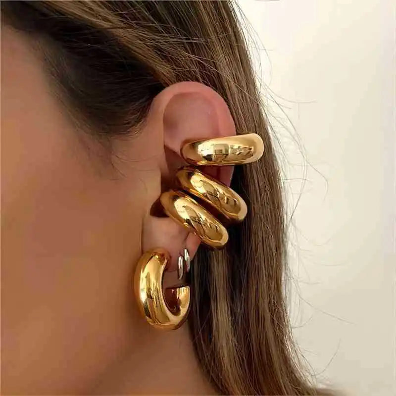 Cleo Hoop Earrings | Gold Plated, Chunky Design