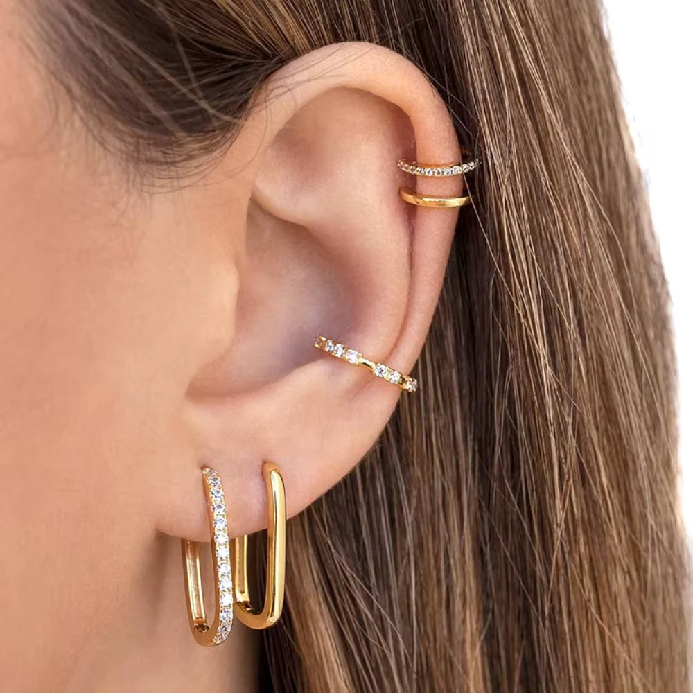 Mariasz | Gold Earrings Minimalist, Stainless Steel