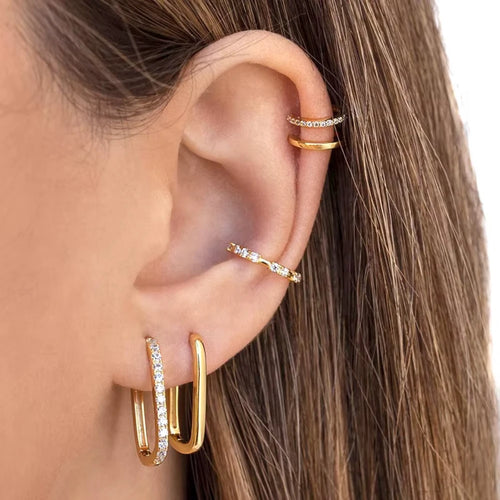 Mariasz | Gold Earrings Minimalist, Stainless Steel
