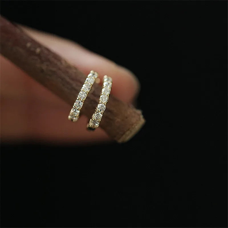 Sera | Crystal Earrings Gold Plated