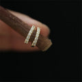 Sera | Crystal Earrings Gold Plated