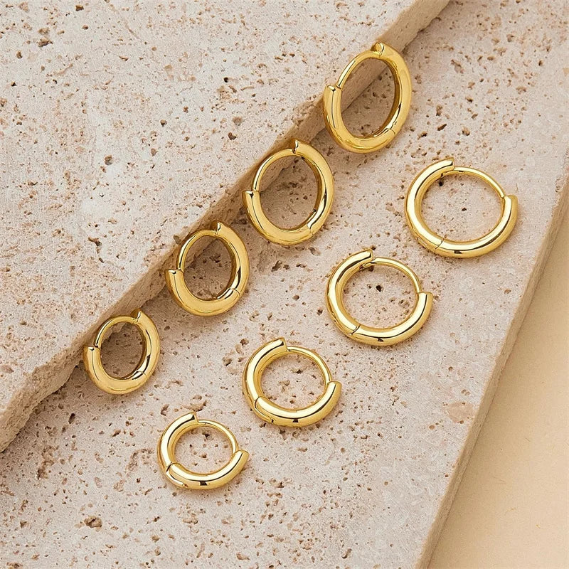 Sera | Small Hoop Earrings Durable Stainless Steel, Classic Design