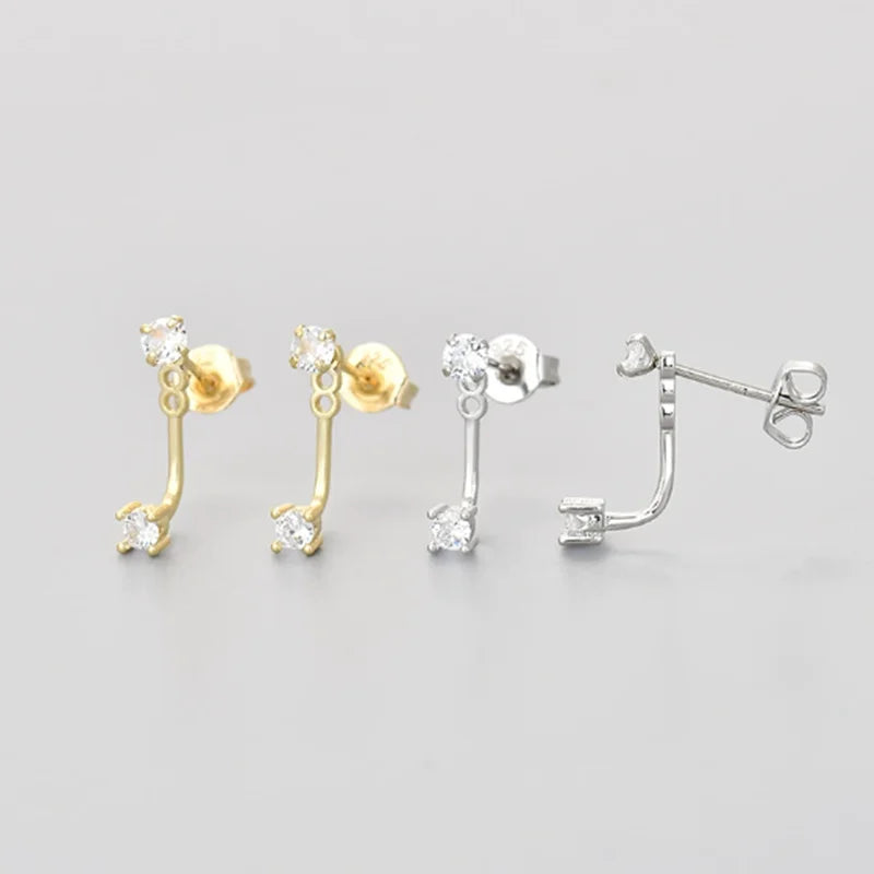 Zara Earring Set | Zircon Round Hoop and Flower Design