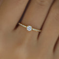 Zara Zircon Ring | 925 Sterling Silver, Gold Plated